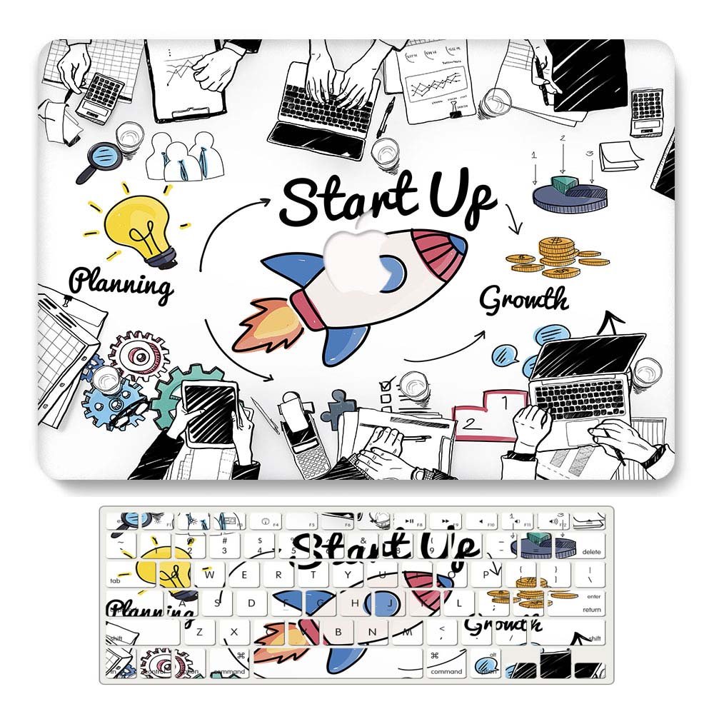 Design Case for MacBook Air 13 Inch Model A2337 A2179 A1932 2021 2020 2019 Release,3D Painted Hard Shell with Keyboard Cover