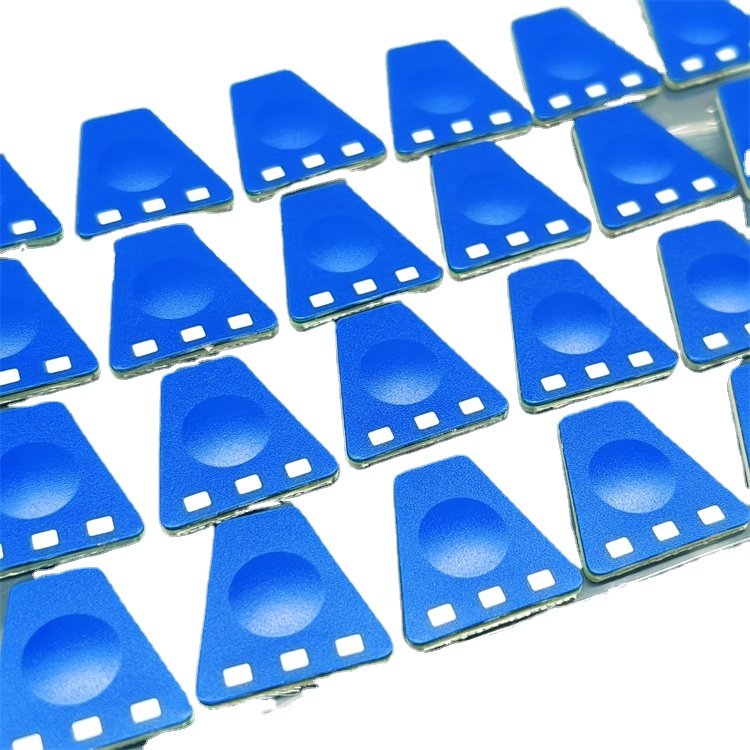 mini PCB membrane switch keypad with LEDs and embossed metal dome button