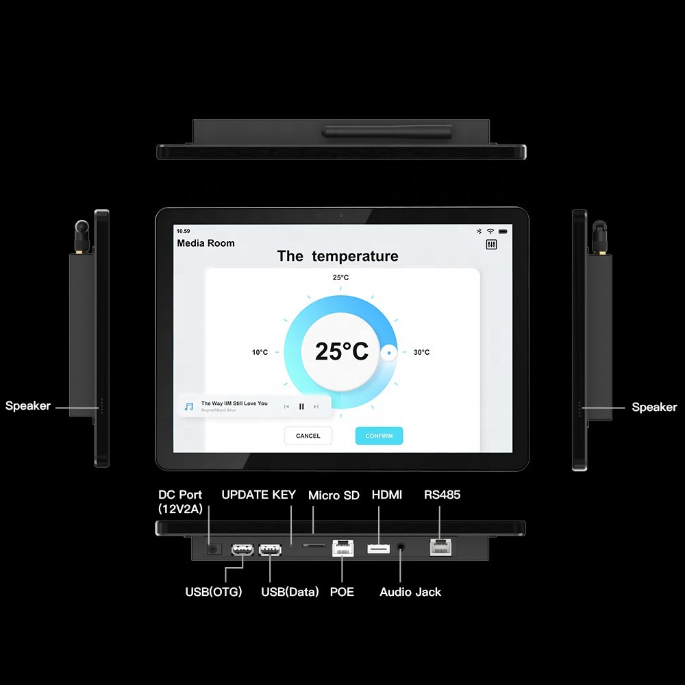 Mounted tablet matter thread smart home control panel rugged tablet android nfc tablet touch screen displays zigbee smart switch