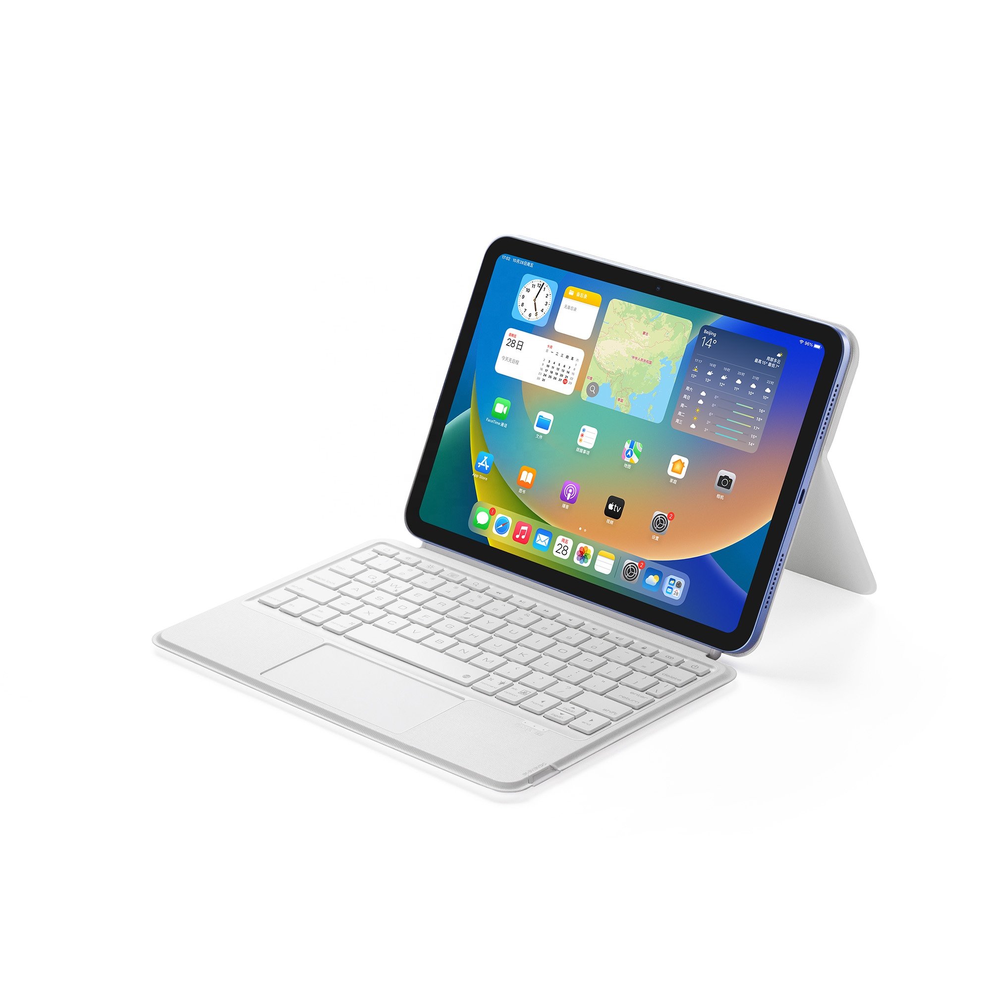 Folio Split Double Sided Clip 10.9 inch Touchpad Magic Keyboard Case For iPad 10th Gen