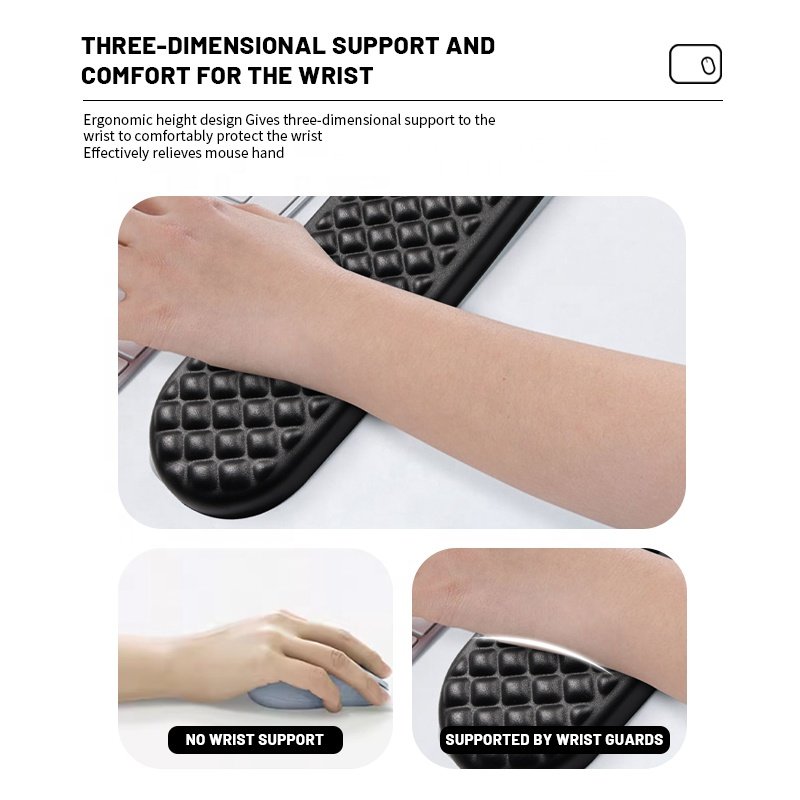 Memory Foam Mouse Pad Wrist Protection Smooth Printing Gaming Mouse Pad Keyboard Pad Desk Mat Custom Mouse Mat for Office Home