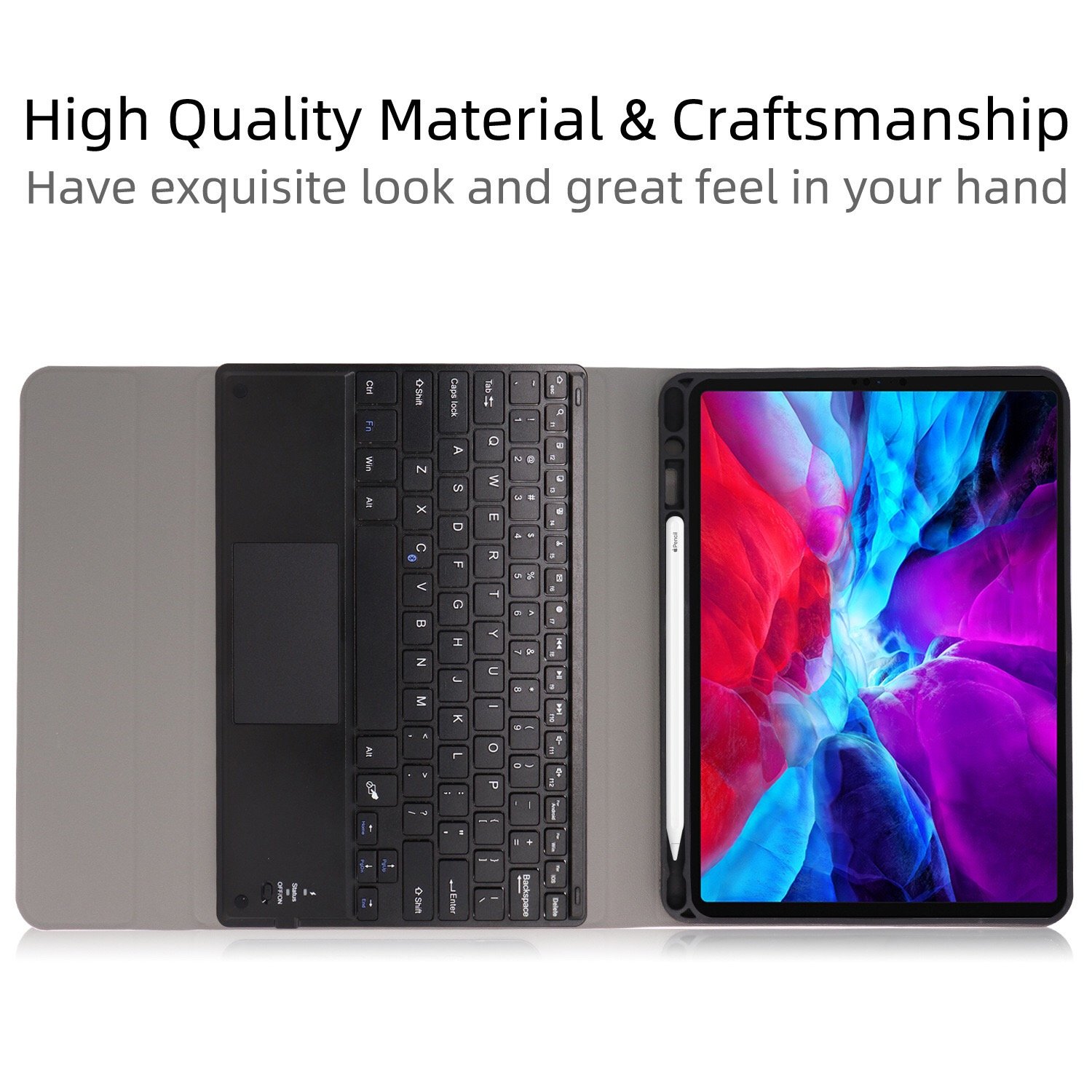 Wireless Keyboard Cover for iPad Pro 11 2021 2020 pencil slot holder Magic Smart Keyboard Case With Touchpad Trackpad
