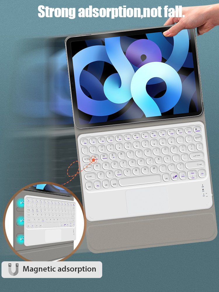 For iPad Air 5 keyboard case factory manufacture directly detached keyboard leather cover for ipad air 4th gen