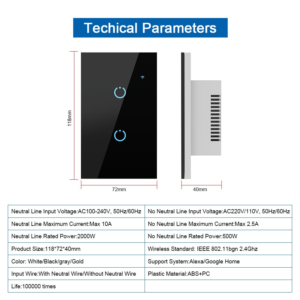diesel generator smart home products keyboard tuya smart switch
