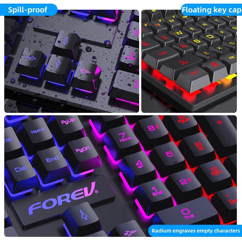 Ergonomic Desktop Gaming Keyboard Panel PC with USB 3.0 Interface Membrane Mechanical Switch Button Price Key Features