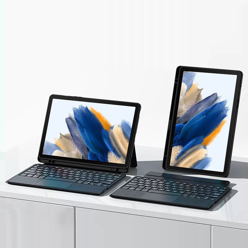 Keyboard Case For Samsung Tab S7 S8 PLUS S7FE 12.4 A8 X205 A7 T500 S6 Lite Keyboards Magnetic Cover With Pencil Holder