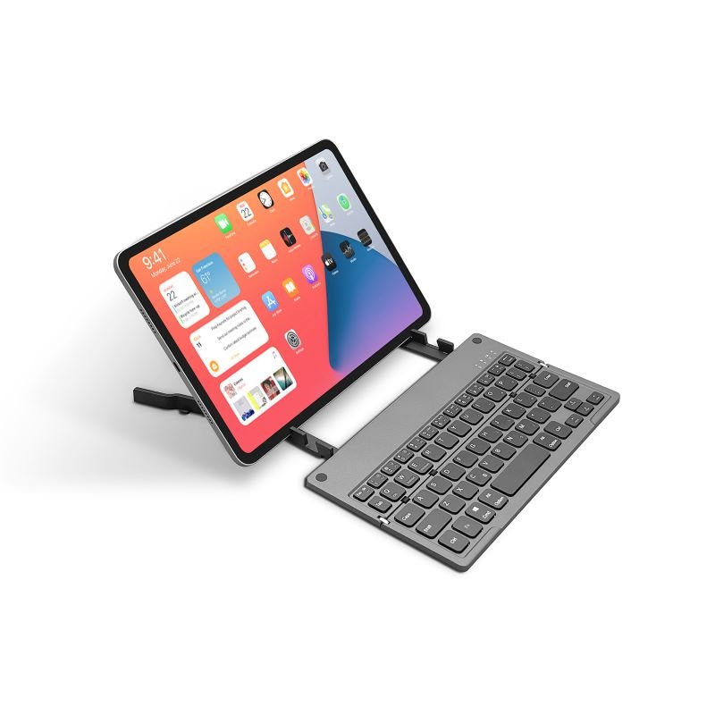 BT-036H Portable Wireless Foldable Keyboard Tablet Keyboard Phone Pad Holder Compatible Mobile Phones Laptops New