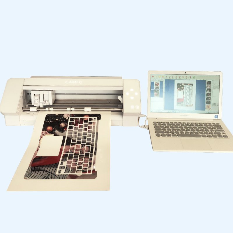 Daqin Custom PC Keyboard Cover Back Skin Cutting Laptop Stickers Laptop Skin Printing Keyboard Sticker