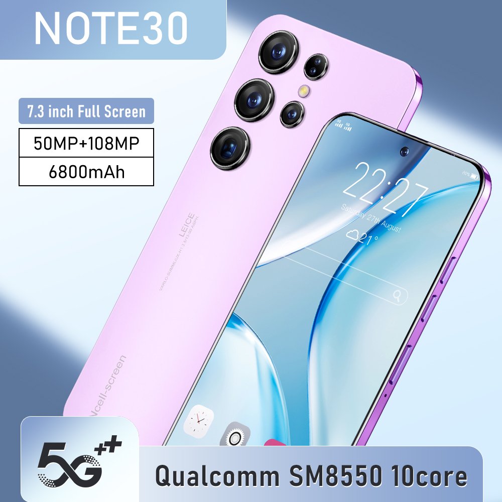 2023 Note30 Ultra redmi note 10 pro max back cover unlocked global version cell mobile phones