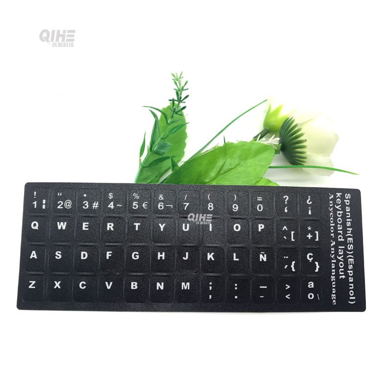 Custom Keyboard Cover Azerty Laptop Keyboard Sticker Color Cute Cartoon French English Arabic Sticker For Keyboard