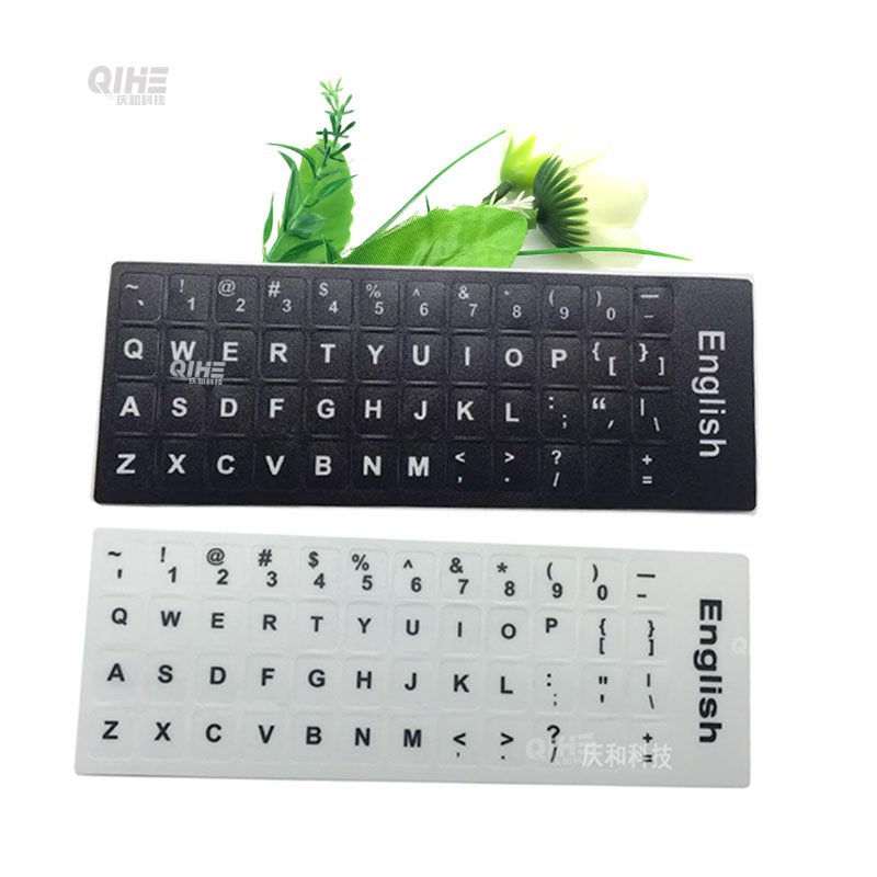 Custom Keyboard Cover Azerty Laptop Keyboard Sticker Color Cute Cartoon French English Arabic Sticker For Keyboard
