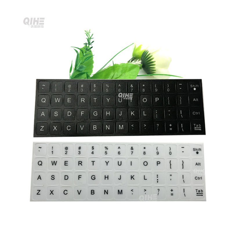Custom Keyboard Cover Azerty Laptop Keyboard Sticker Color Cute Cartoon French English Arabic Sticker For Keyboard