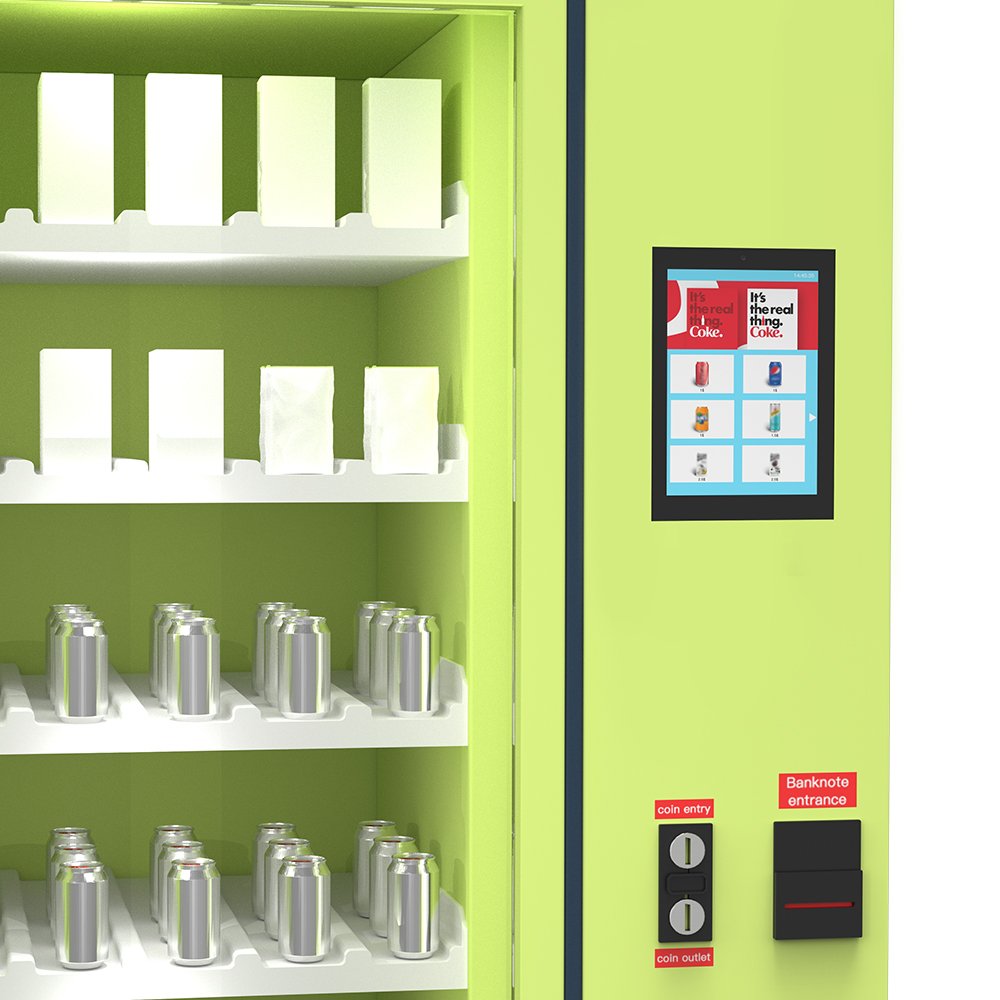 HMI Kiosk 8/10 Inch NFC-Enabled Tap to Pay Embedded in Beverage Drink Snack Vending Machine Android Tablet