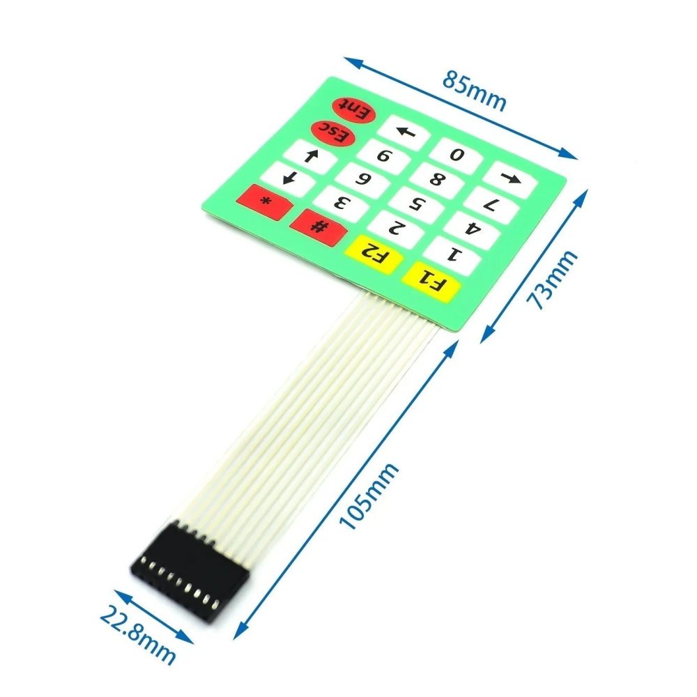 YIXINTAI 1*4 3*4 4*4 4*5 Matrix Array/Matrix Keyboard 16 Key Membrane Switch Keypad 1x4 3x4 4x4 4x5