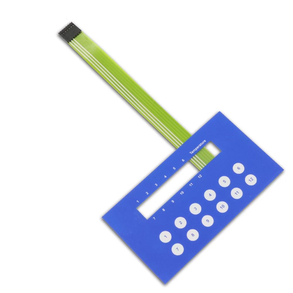 Custom Membrane Switches Inverter Film Control Panels with Embossed Button Tactile Silicone Keypad/Keyboard Switches