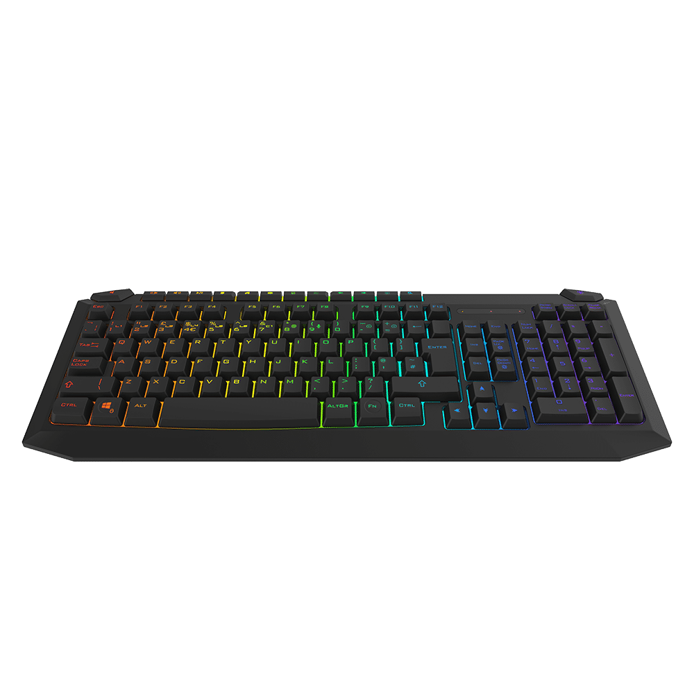 Professional GX3310 Gamer Rubber Dome Keyboard 104 Keys Blue Switches RGB Backlight Keyboard