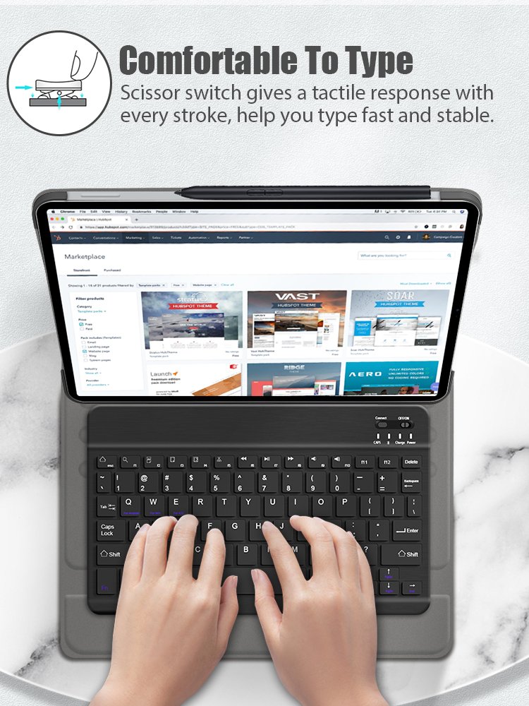 Case for Xiaomi Pad 6 Max 14 inch BT Wireless Keyboard Cover With Russian Spanish English Korean Arabic Keyboard