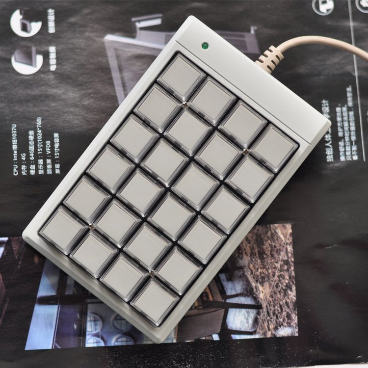 Mini 24 keys Numeric Keyboard Mechanical Programmable Usb Keypad