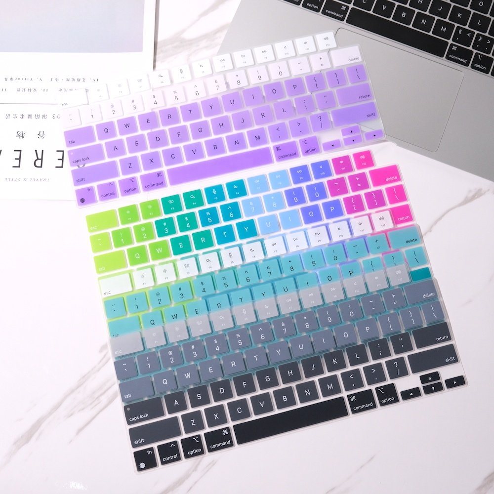 Custom Colorful Waterproof keyboard cover Silicone laptop keyboard protector covers for Macbook Pro14 A2442
