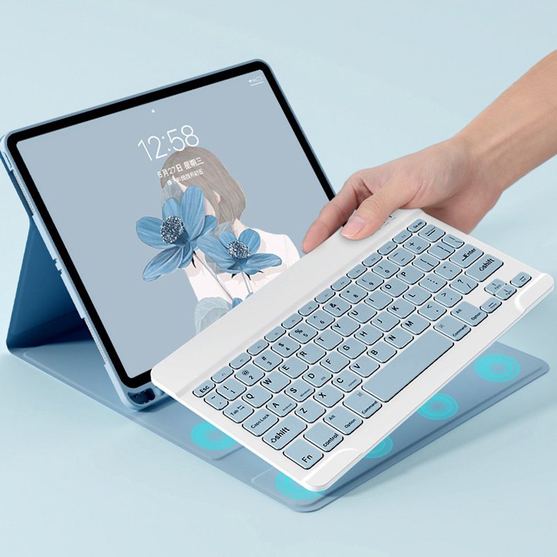 Magnetic Keyboard Case Smart Stand Case Cover with Keyboard For iPad Series