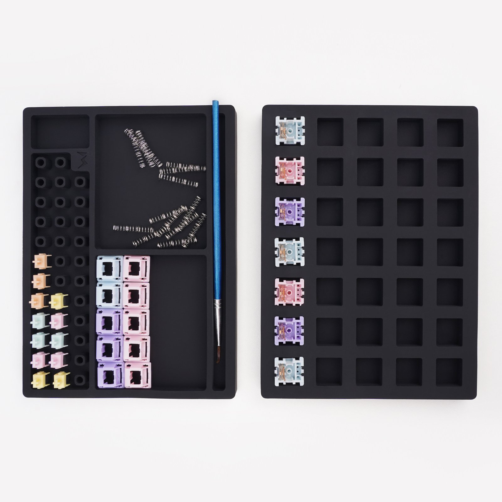 Colorful Silicone Lube Station Kit WS Lube Station for DIY Mechanical Keyboard Switch and Stabilizers
