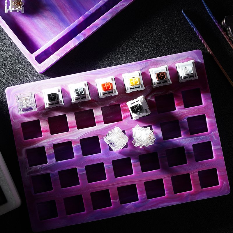 Colorful Silicone Lube Station Kit WS Lube Station for DIY Mechanical Keyboard Switch and Stabilizers