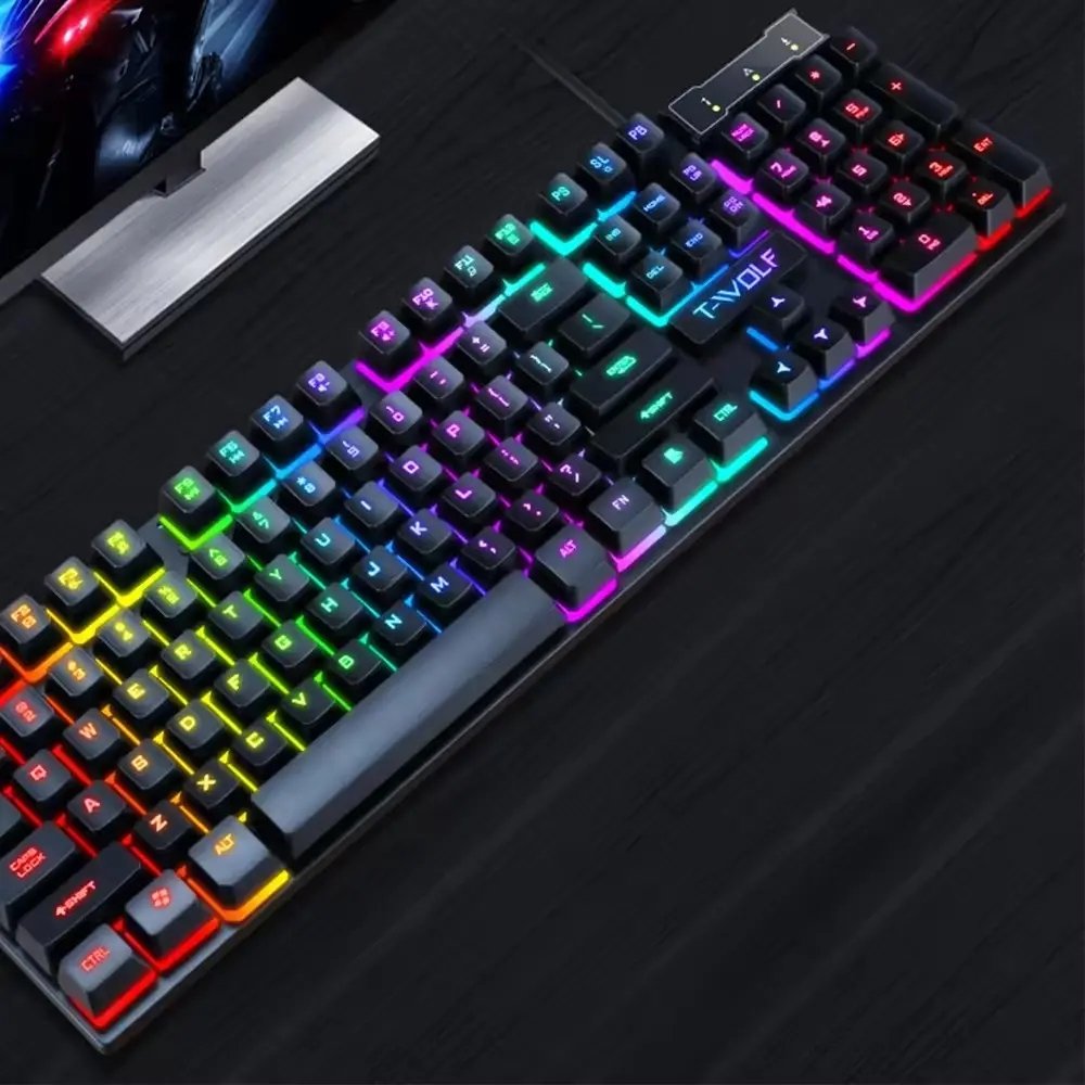2022 hot selling colorful backlighting rgb Keyboard 104keys gaming Lamp Clavier for computer laptop keyboard