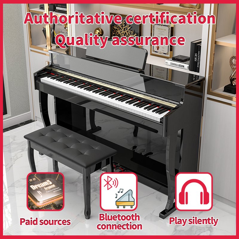 KIMFBAY digital piano 88 weighted key hammer action 88 key piano electric piano keyboard instruments