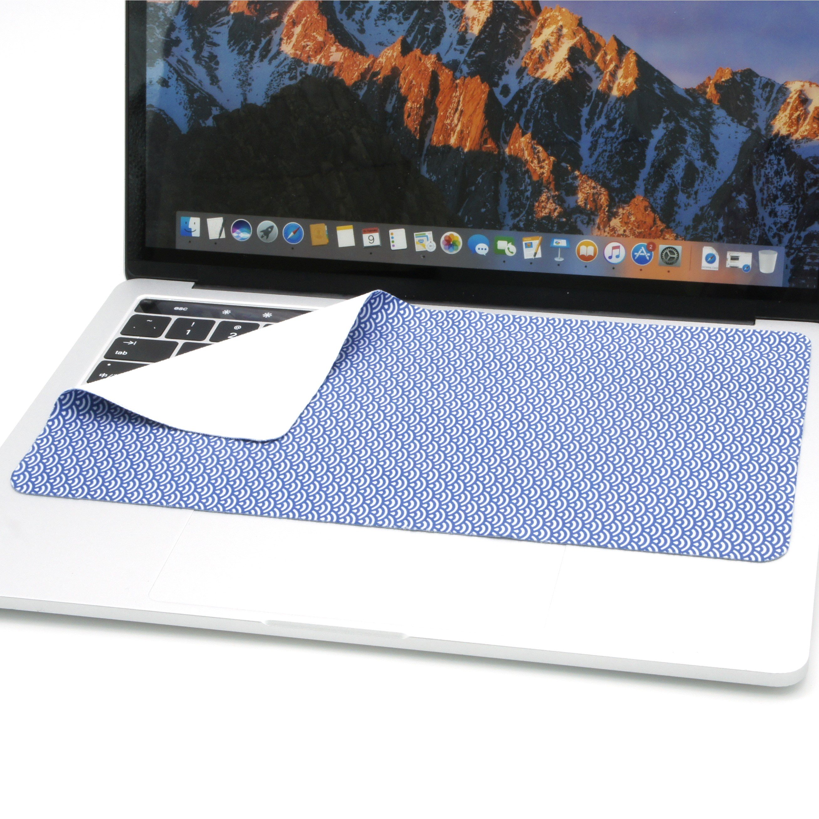 3 in 1 Custom Size and Printing Non Slip Screen Cleaning Cloth Keyboard Cover Mouse Pad for Home Office Mouse Use