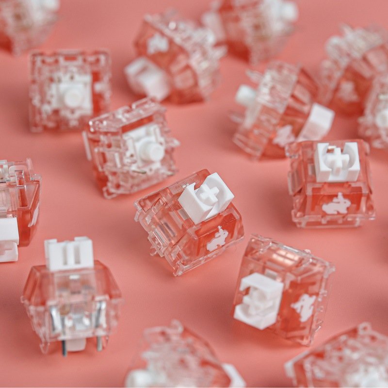 Wholesale of spot TTC Rabbit Axis RGB Edition Silent Linear Fast Axis Customized Hot Plug Mechanical Keyboard Axis Switch