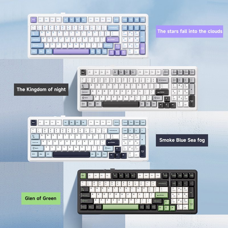 AULA F99 customized mechanical keyboard gateway structure full key hot plug wireless the third mock examination game keyboard