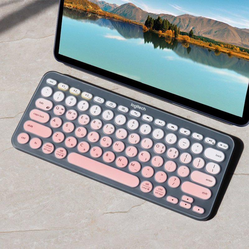 Custom Korean Language Keyboard Protector For Logitech K380 Keyboard Waterproof Colorful Keyboard Film