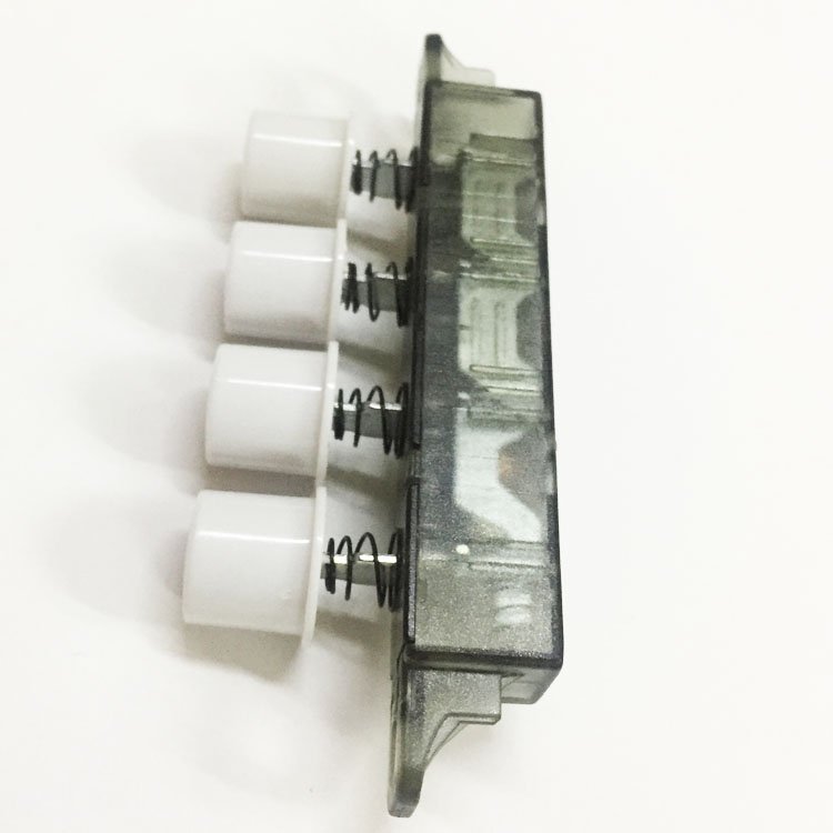 Tuowei 3900-4 blender keyboard switch supplier 1A~120V 1(0.5)A~250V t75 4 pin momentary push button keyboard switch for fan