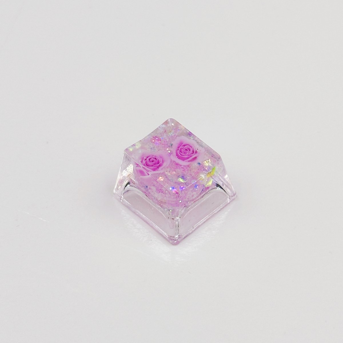 Resin handwork rose Flower Keycaps Outline Luminous Keycaps diy Suitable For Cherry MX Crosshair Switch Mechanical Keyboards