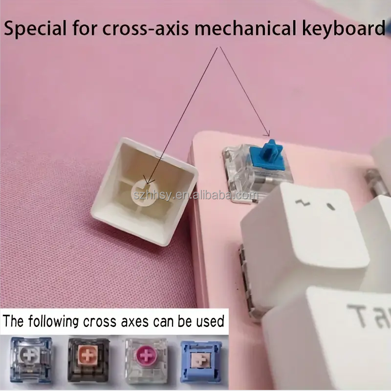 Resin handwork rose Flower Keycaps Outline Luminous Keycaps diy Suitable For Cherry MX Crosshair Switch Mechanical Keyboards