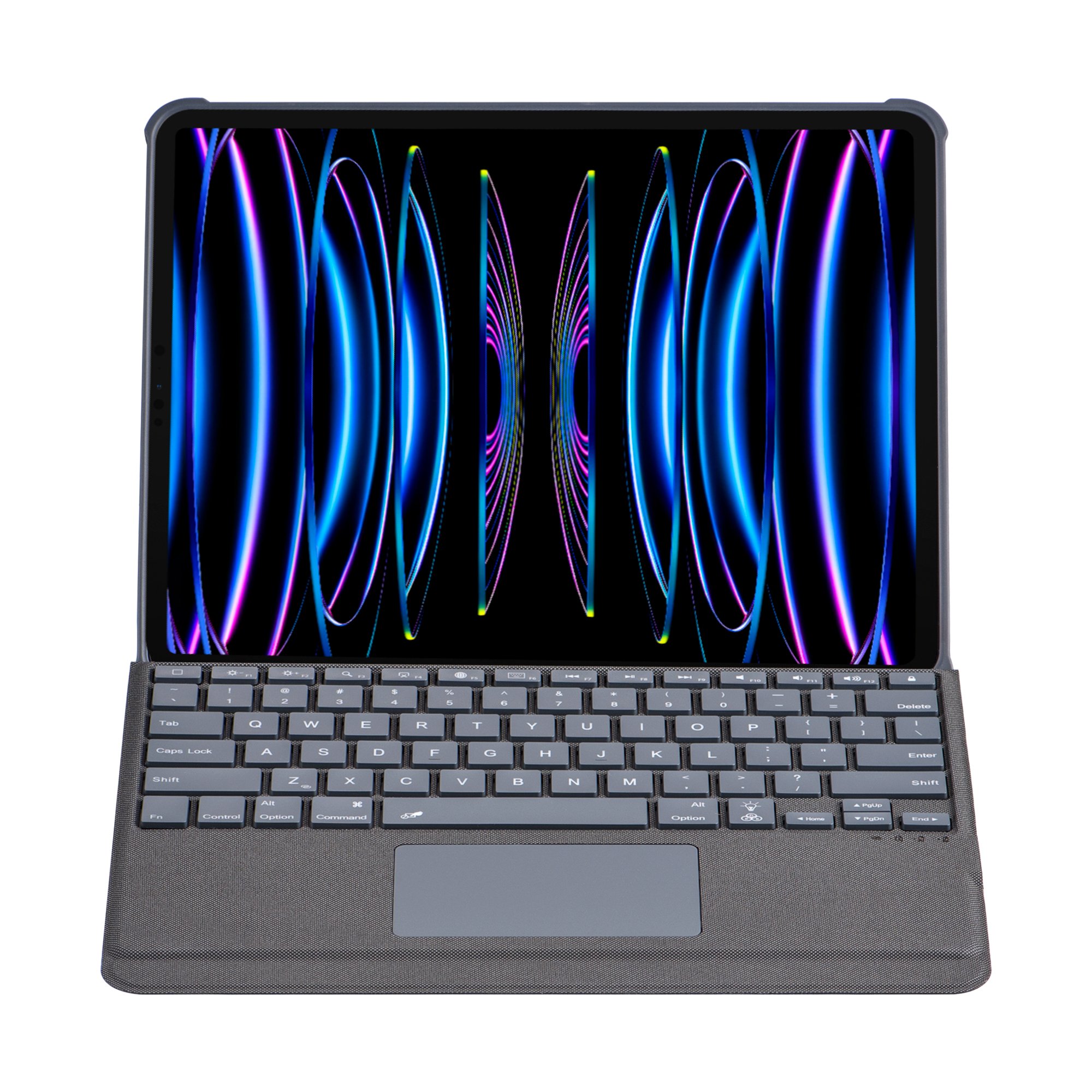 2021 New Wireless Gaming Cover for iPad Keyboard Case 12.9 2020 2018 with Touchpad Pencil Holder 7 RGB LED Backlight Colors