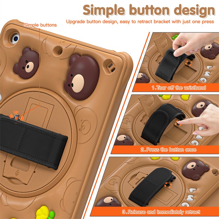 Case for Ipad 10.2 inch 2019/2020/2021with Keyboard Leather Silicone Case For iPad