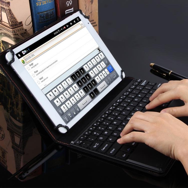 Universal Touchpad Keyboard Bracket Case For Samsung Lenovo ipad Huawei Xiaomi Tablet 9 10 11 Stand Protective PU Leather Cover