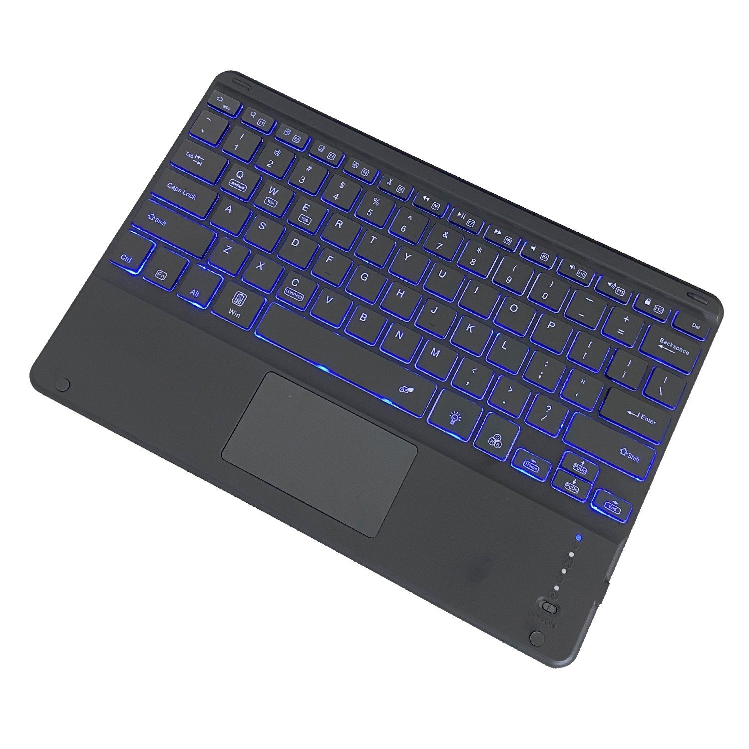 12.9" Bluetooth Keyboard Case 2018 2020 2021 with Trackpad TPU PU Leather Tablet Cover Case For iPad Pro M2 12.9 Inch