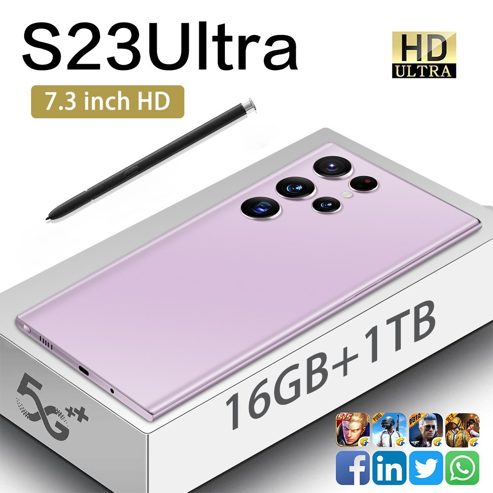 Factory Price S23 Ultra Phone 5g Smartphone Android 13.0 Mobile Phones Hot New 1tb Android 6.8 Inch 16gb + Hd Oled