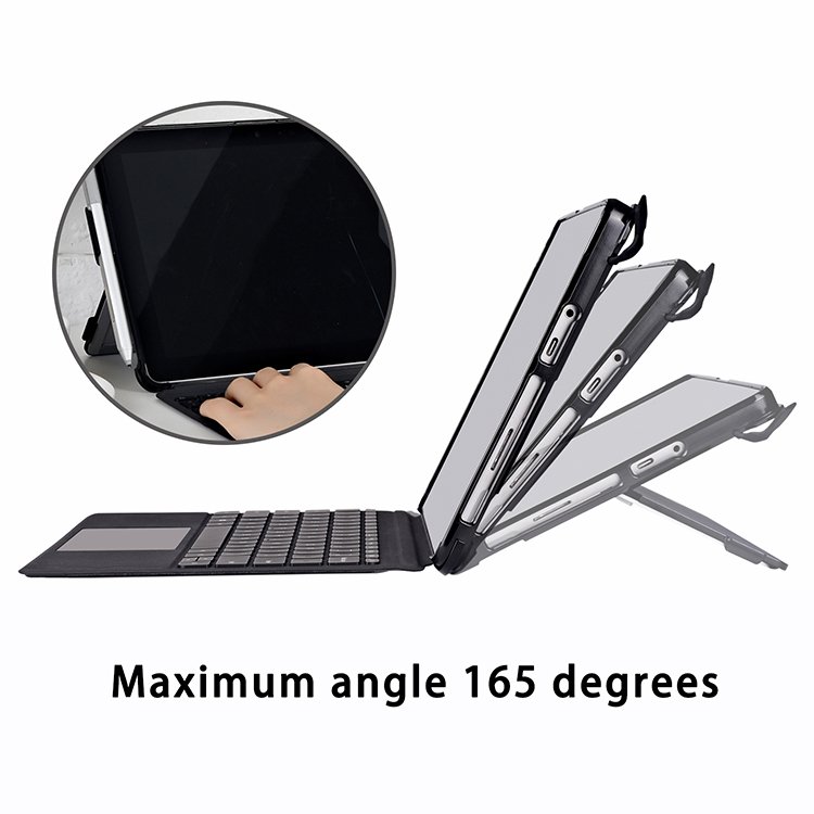 Laptop Cover for Surface Go 1/2/3/4 Tablet Accessories Heavy Duty Case for Surface Go 1/2/3/4 Black