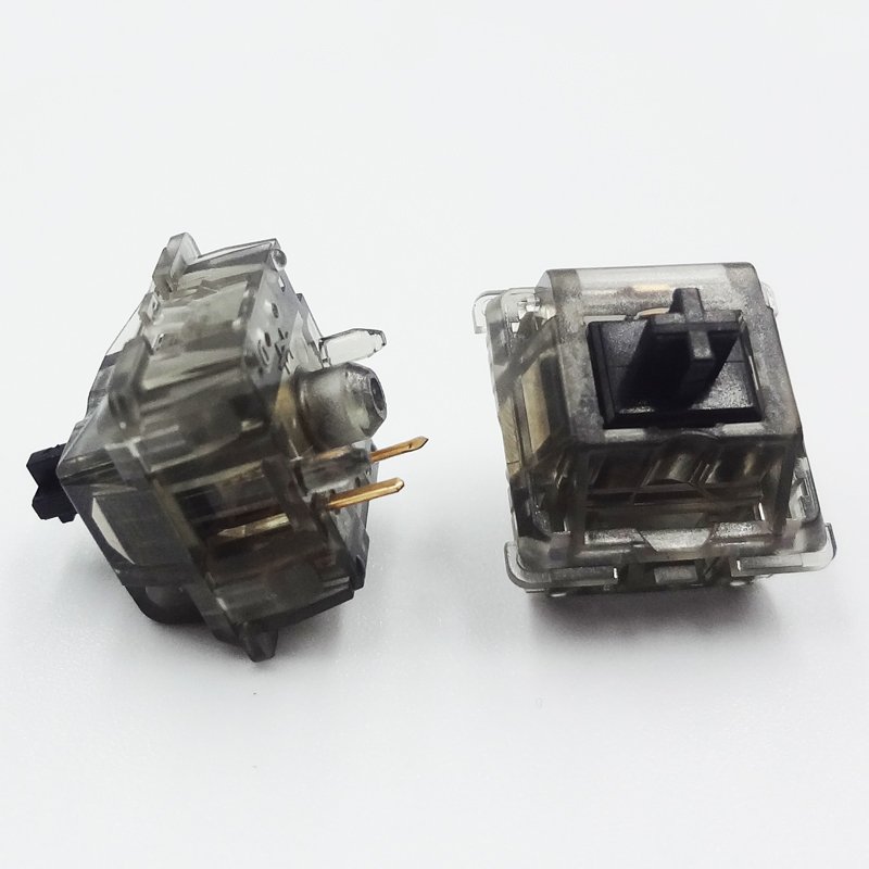 DIY Customized 5 pin Keyboard Switch with Black Stem Smoky Housing Mechanical Linear Switch