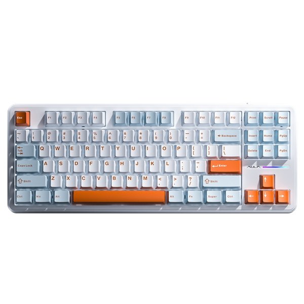 AULA F87PRO 2.4G/USB/Bluetooth Tri Mode Wireless Gaming keyboard with RGB 87 Key Hotswap Gasket Keyboard