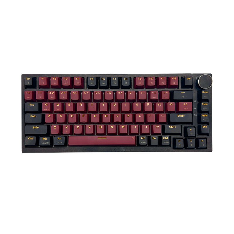 Classic 75% Simple Design Wireless Mechanical Keyboard Various Dazzling Lights 82 Keys Red Switch Computer Gaming Keyboard