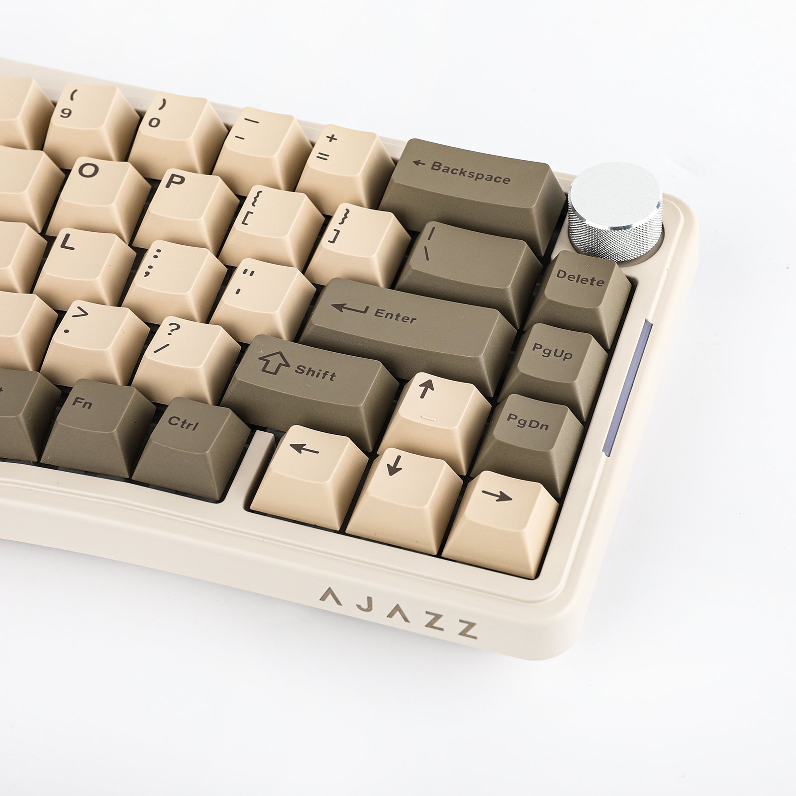 Ajazz AKS068 Pro Alice Layout VIA Triple-Mode Mechanical Keyboard with Metal Knob split keyboard pcb wireless split keyboard