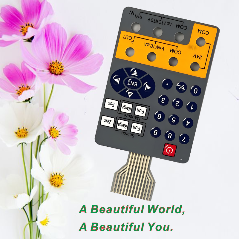 High Quality Customized Fpc Rgb Backlight Membrane Switch Keypad Keyboard