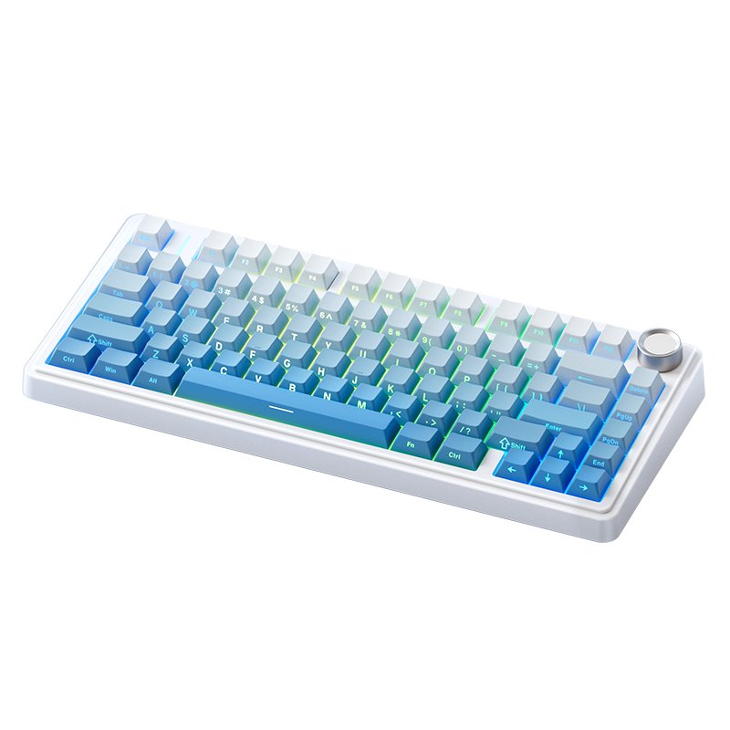 AULA F75 Custom 2.4G Wireless Gaming Mechanical Switch 75% Keyboard OEM Logo Wired USB RGB LED Light Ultra-Thin PC Fashion