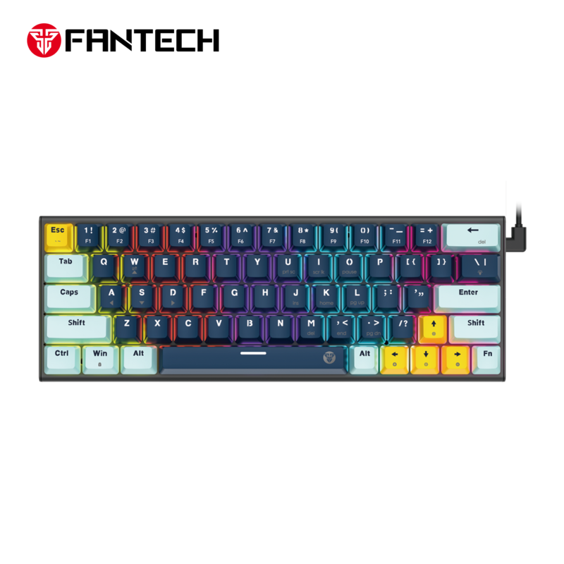 FANTECH MK874v2 ATOM63 High-Quality Materials Enhanced Typing Comfort Wide Compatibility Mechanical Keyboard