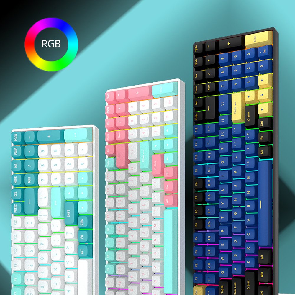 low price Mechanical Desktop diy Custom wireless electronics rechargeable notebook pc 100 key wired mini backlit gaming keyboard