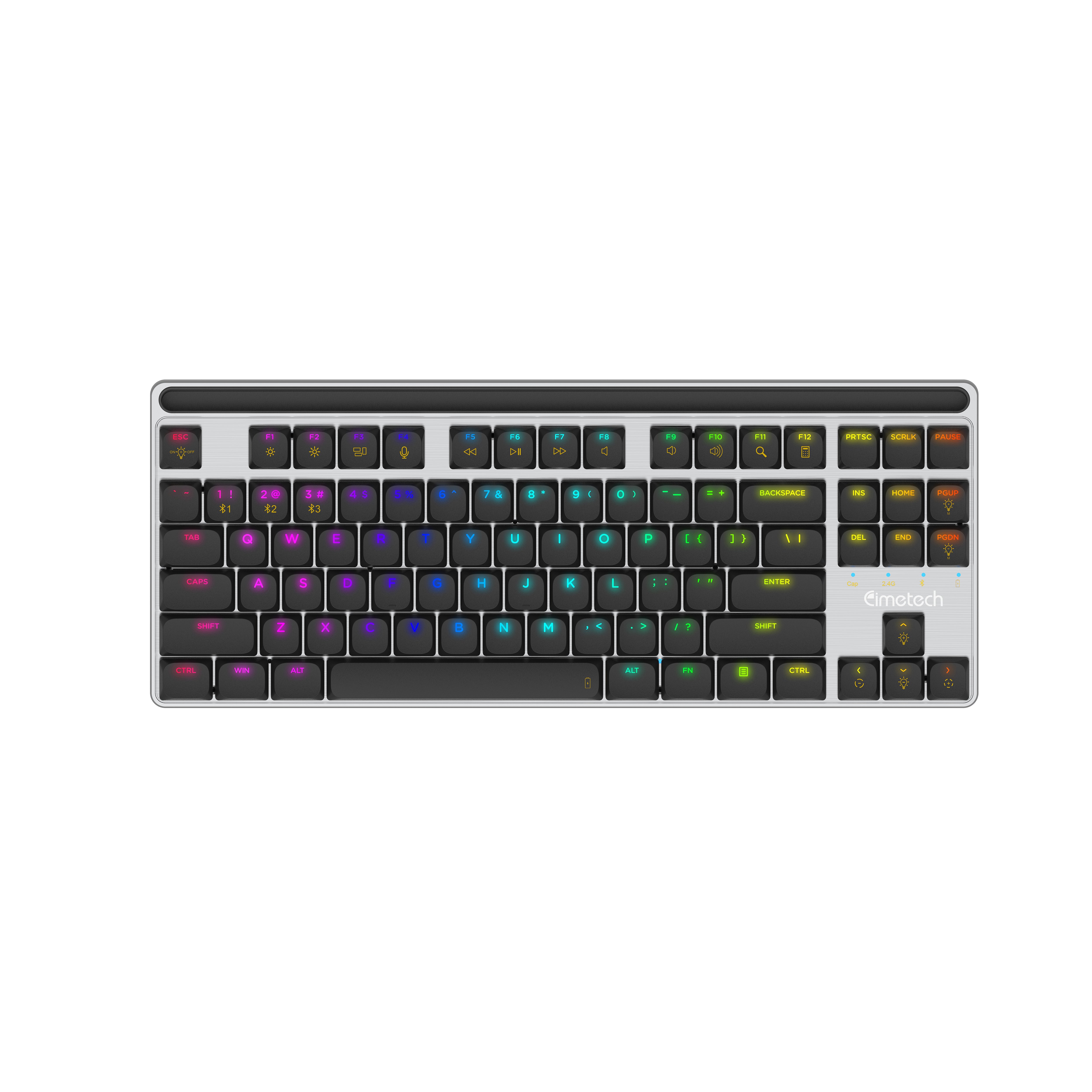 Low profile Ergonomic Cool Mechanical Keyboard Gaming Keyboard Brown Switch for PC Laptops Computer